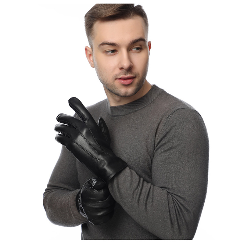 Winter Genuine Sheepskin Leath - Wool Glove Lined recension och pris