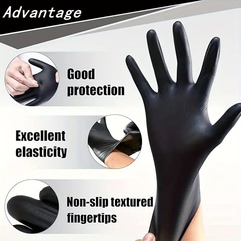 20PCS Black Disposable Nitrile - Latex Disposable Glove recension och pris